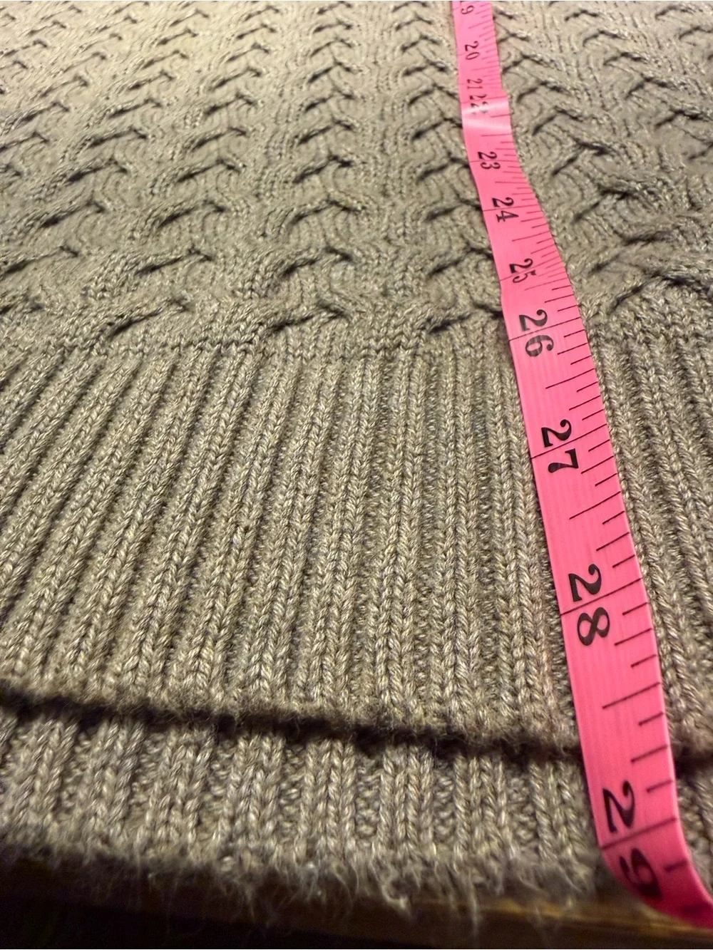 Soft Cotton Mens Banana Republic Shawl Collar Cable Knit Sweater in Taupe